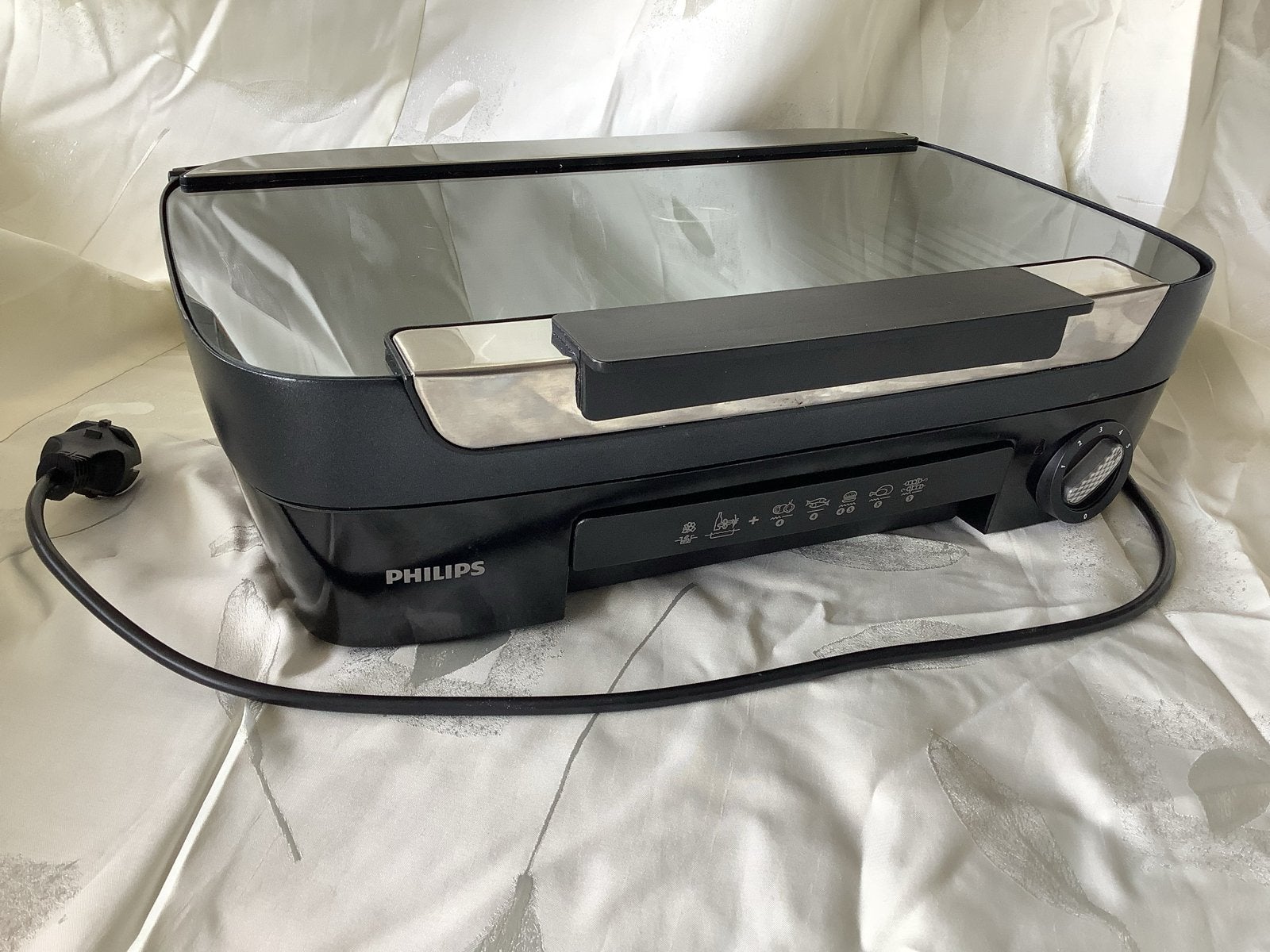 Philips HD6360 Tafel- contactgrill met glazen deksel, Ophalen, Gebruikt, Tafelgrill
