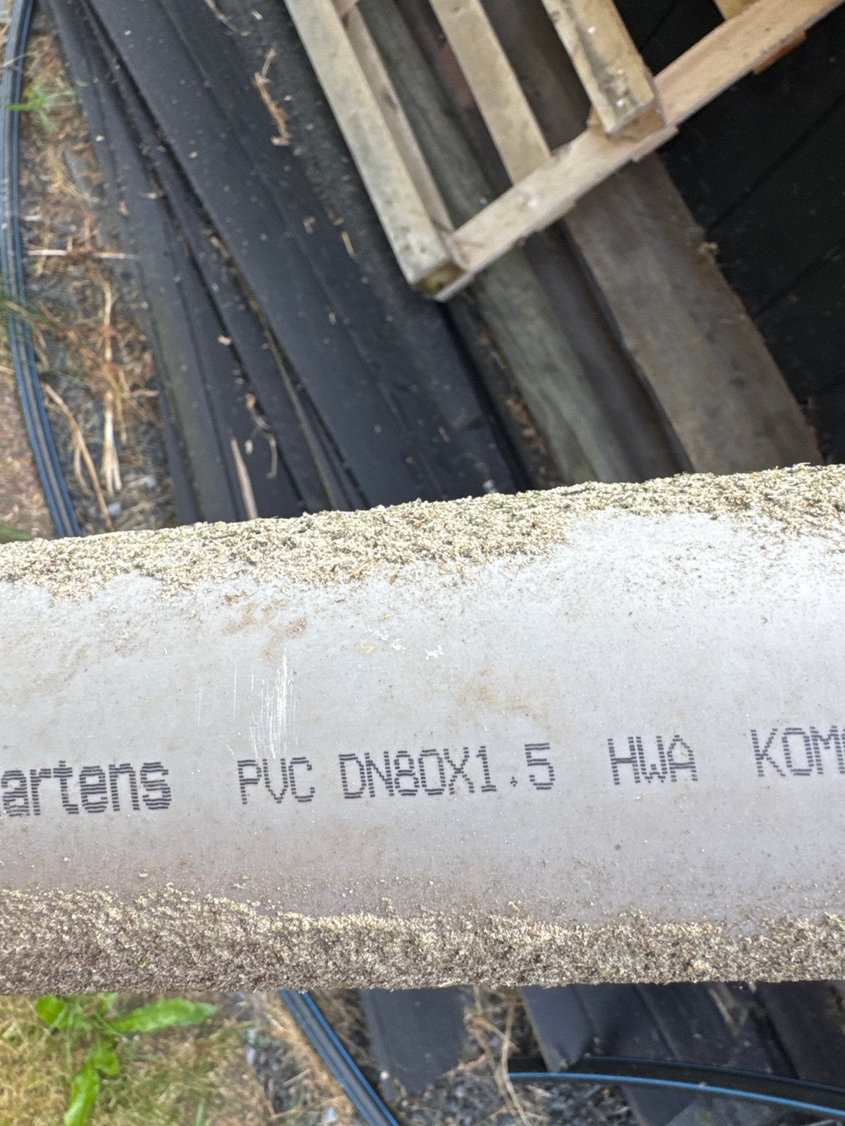 PVC afvoerbuis DN80 met bocht, Ophalen, Afvoer, Gebruikt, Pvc