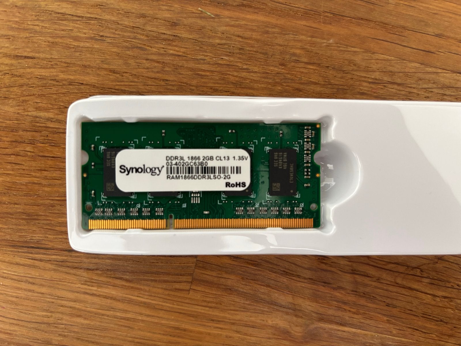 Synology 2GB DDR3L 1866MHz CL13 Geheugenmodule, Computers en Software, RAM geheugen, Ophalen, Gebruikt, Server, DDR3