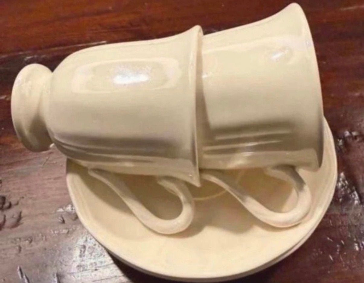 Wedgwood Queens Shape Koffiekopjes - Set van 3, Klassiek, Ophalen of Verzenden, Zo goed als nieuw, Kop(pen) en/of Schotel(s)