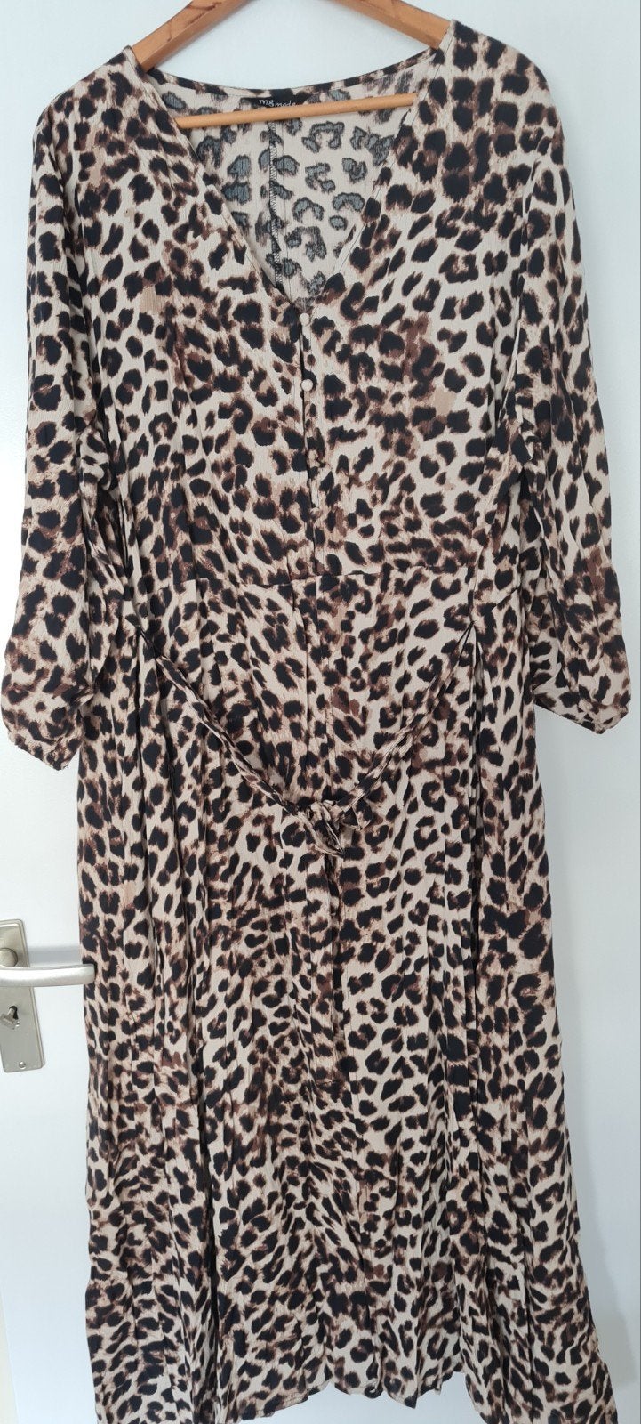 Leopardprint jurk van MS Mode, maat 52, Meerkleurig, Maat 46/48 (XL) of groter, Ophalen of Verzenden, Zo goed als nieuw