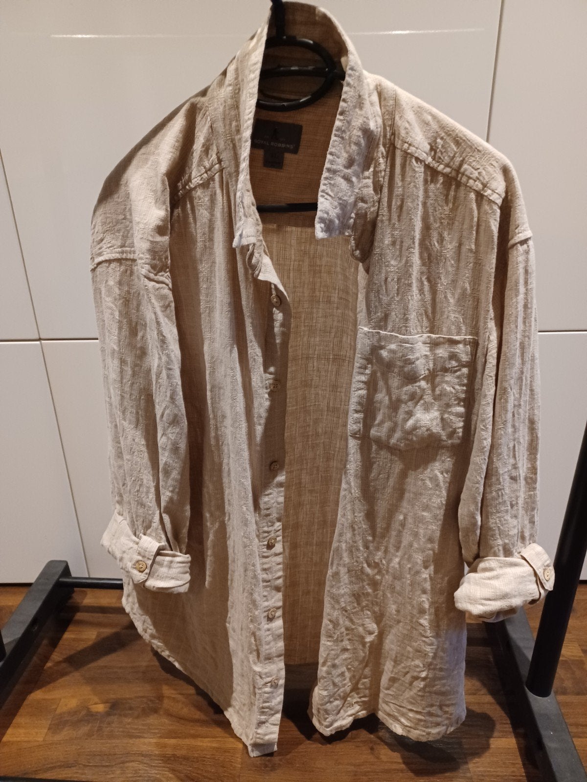 Royal Robbins Heren Overhemd - XL - Beige, Beige, Ophalen of Verzenden, Zo goed als nieuw, Royal Robbins