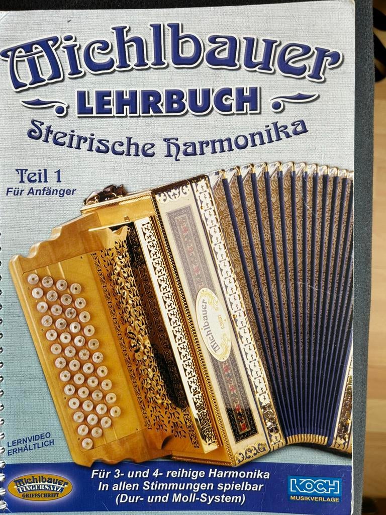 Lesboek Steiriche Harmonka Michlbauer deel 1, Ophalen of Verzenden, Gebruikt, Les of Cursus, Overige genres