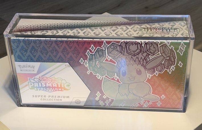 Acrylic Prismatic Evolutions SPC Case Strong Magnet UVResist, Ophalen of Verzenden, Nieuw, Boosterbox
