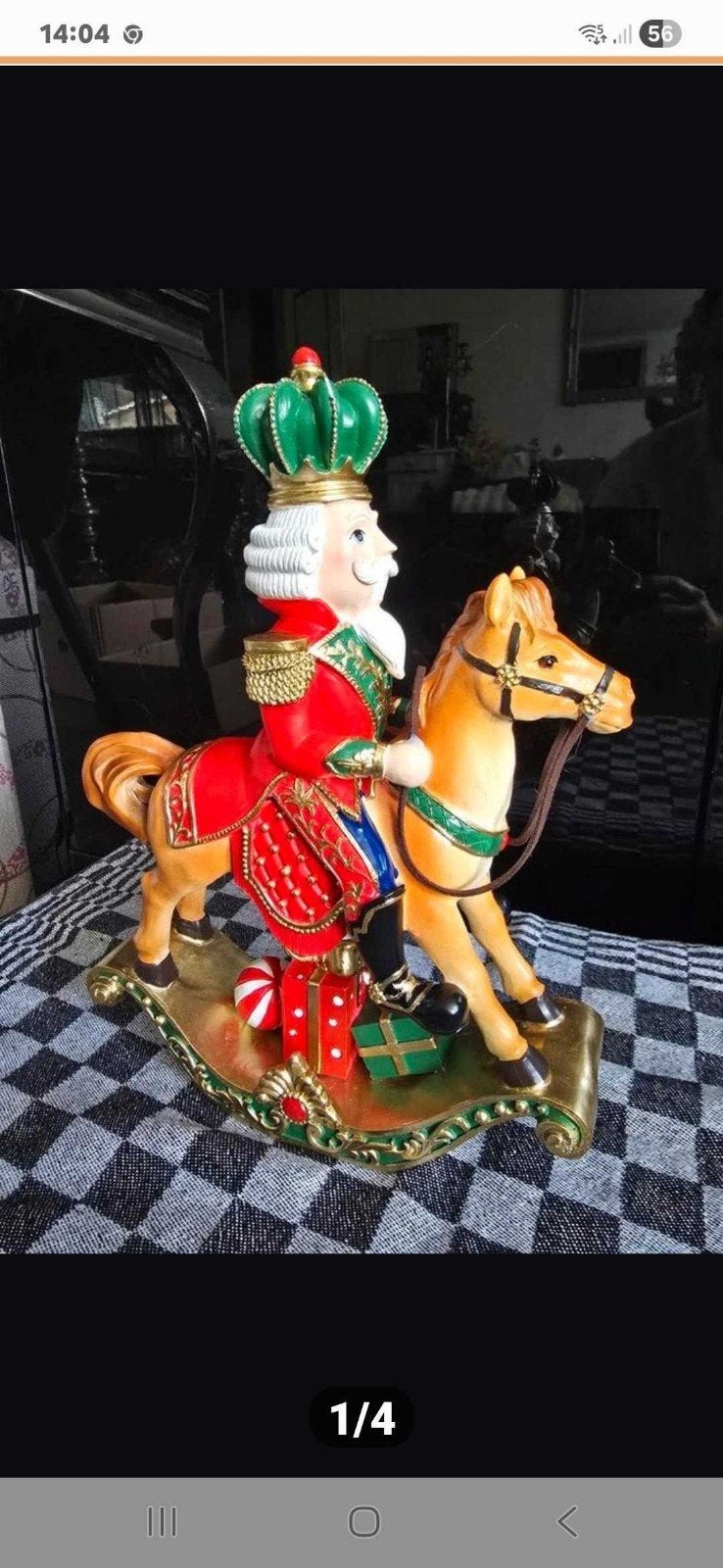 Kerst heer op hobbelpaard., Ophalen of Verzenden, Nieuw