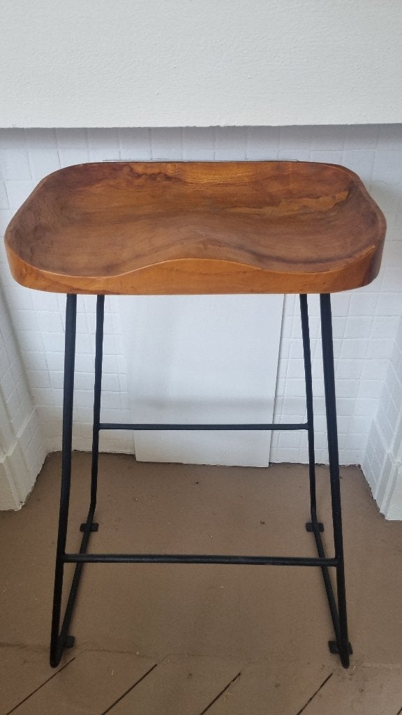 stylisch hoge kruk, Ophalen, Zo goed als nieuw, Hout