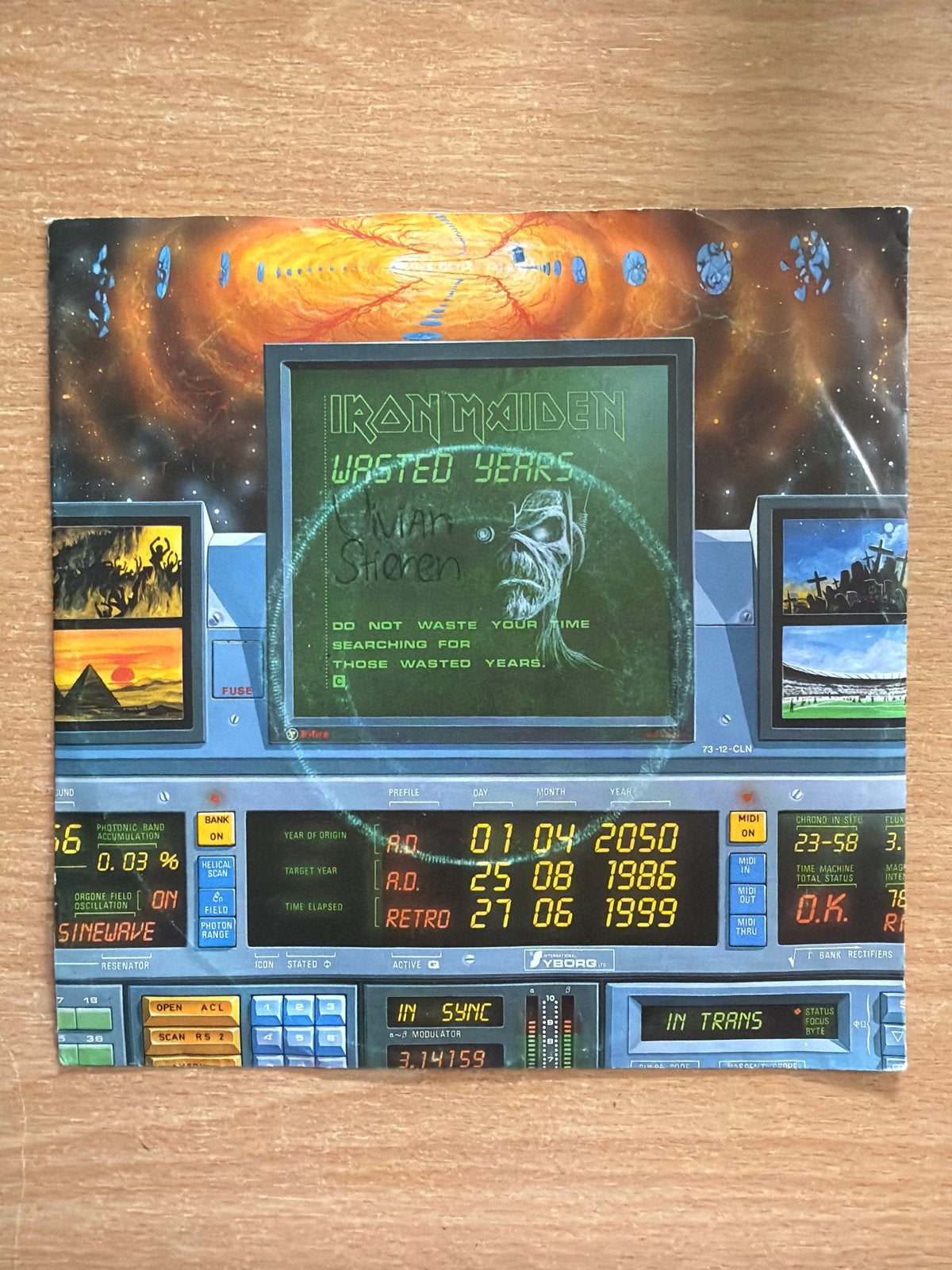 Iron Maiden - Wasted Years (Single), Ophalen of Verzenden, Gebruikt, Overige formaten, Poprock
