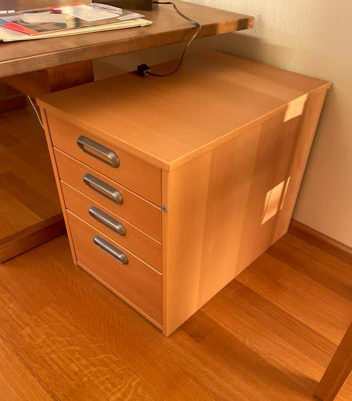 Ladekast / bureaukast / archiefkast, Ophalen, Minder dan 50 cm, 3 of 4 laden, Minder dan 100 cm