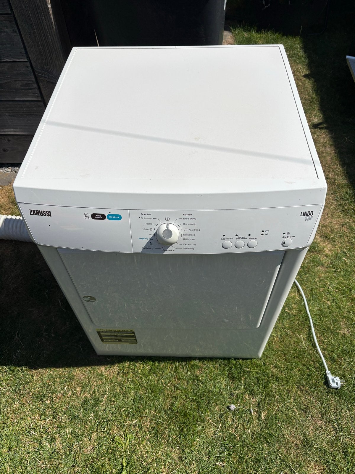 Zanussi Lindo 100 droger - Werkt perfect!, Witgoed en Apparatuur, Ophalen, 6 tot 8 kg, Gebruikt, Luchtafvoer