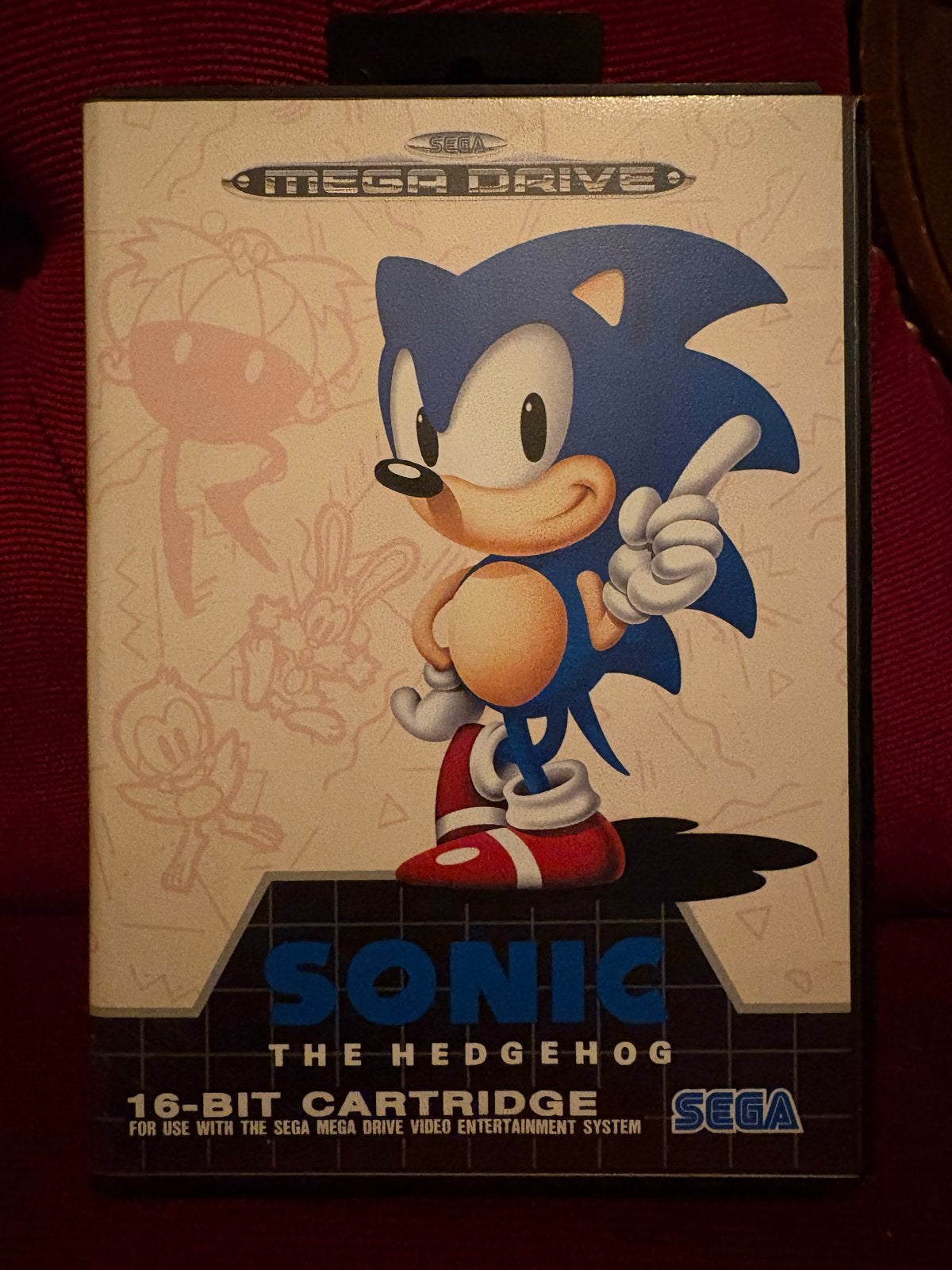 Sonic the Hedgehog - Sega Mega Drive (Compleet), Spelcomputers en Games, Games | Sega, 1 speler, Ophalen of Verzenden, Zo goed als nieuw