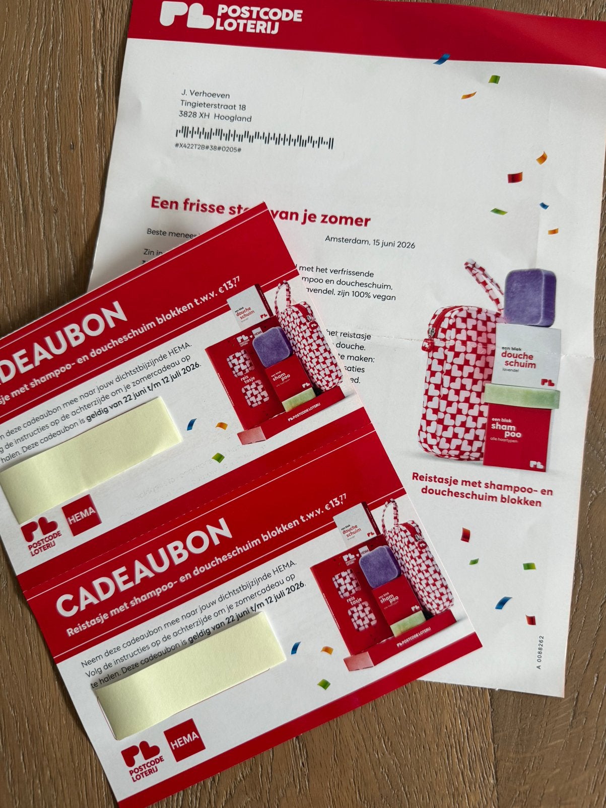 Twee Hema cadeaubonnen twv 27 euro, Tickets en Kaartjes, Twee personen, Cadeaubon