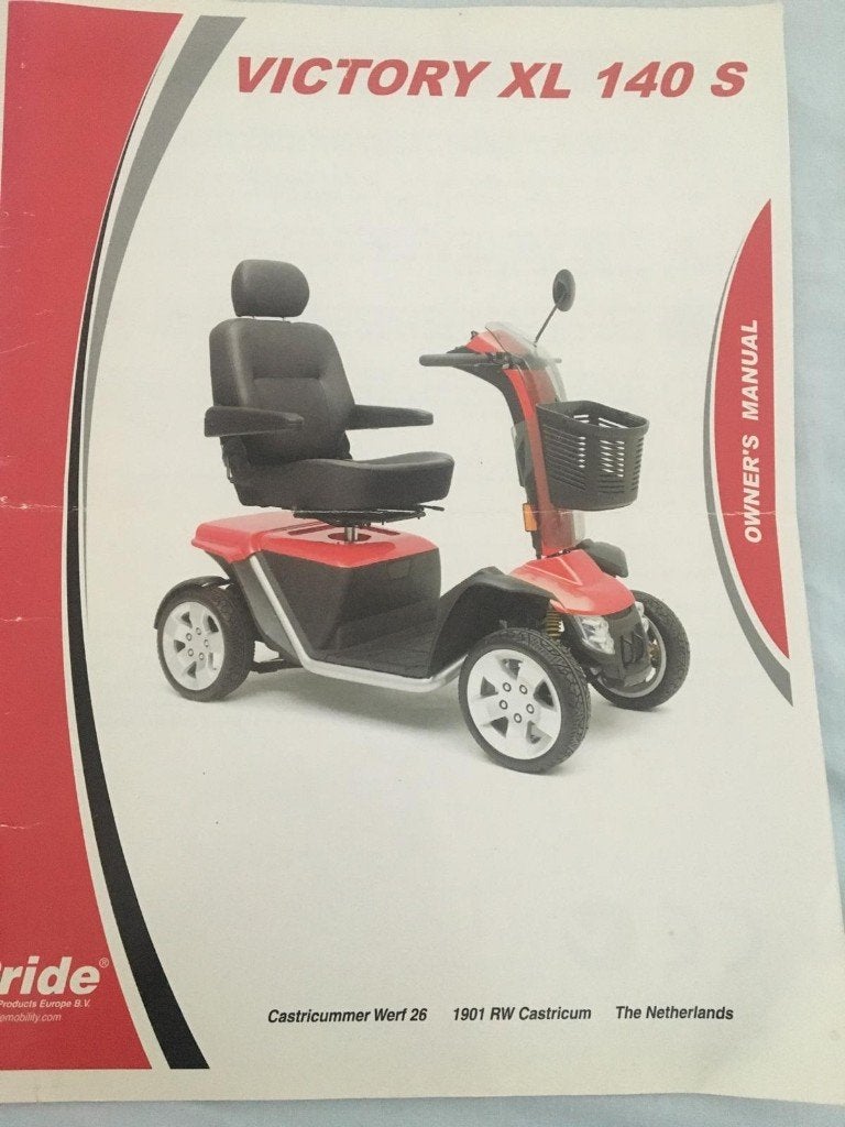 victory xl 140 s scootmobiel, Pride, Ophalen of Verzenden, Zo goed als nieuw, 16 km/u of meer