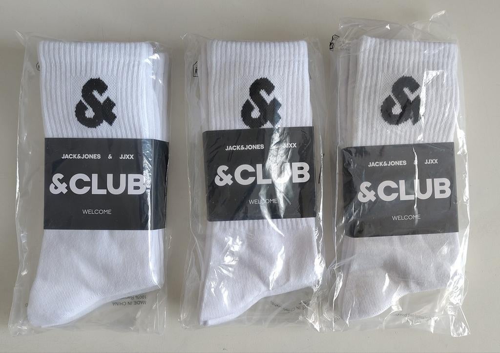 6 paar sportsokken Jack and Jones, Wit, Ophalen of Verzenden, Jack & Jones, Nieuw