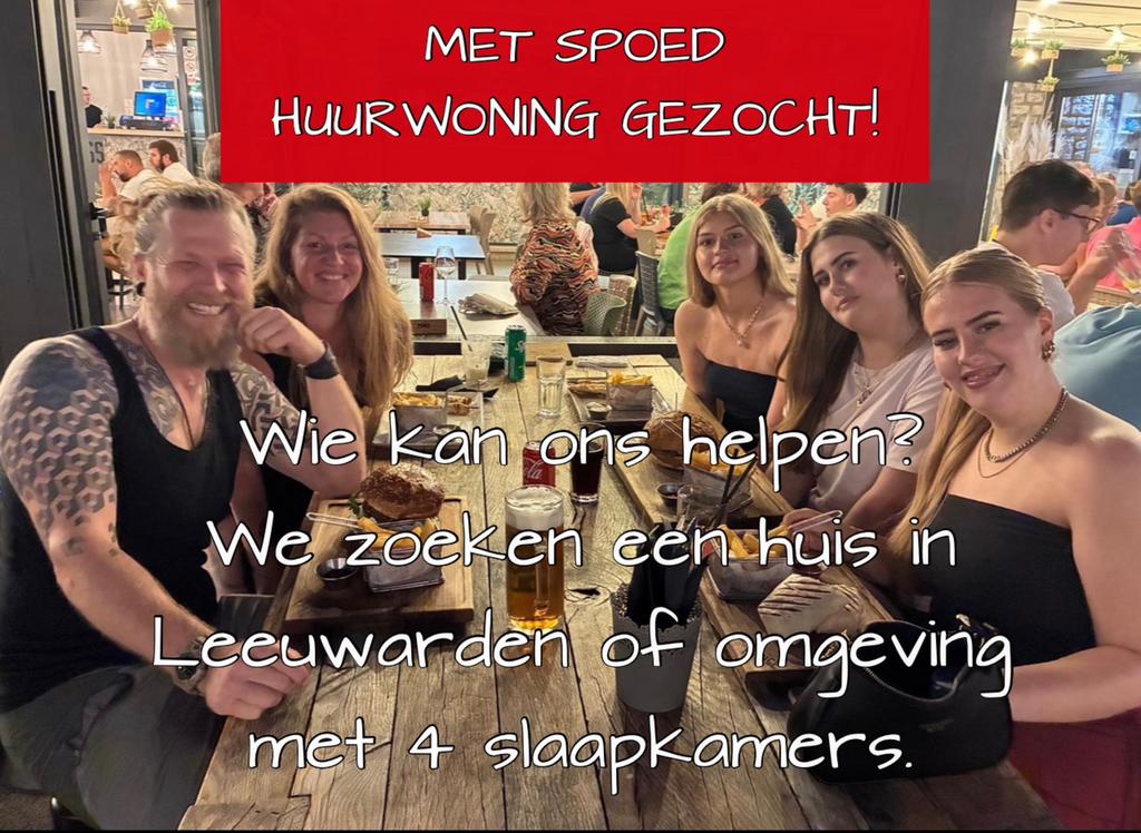 Huurwoning gezocht in Leeuwarden of rondom Leeuwarden