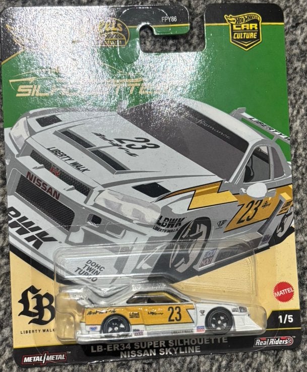 Hot wheels LB-ER34 SUPER SILHOUETTE NISSAN SKYLINE, Ophalen of Verzenden, Zo goed als nieuw