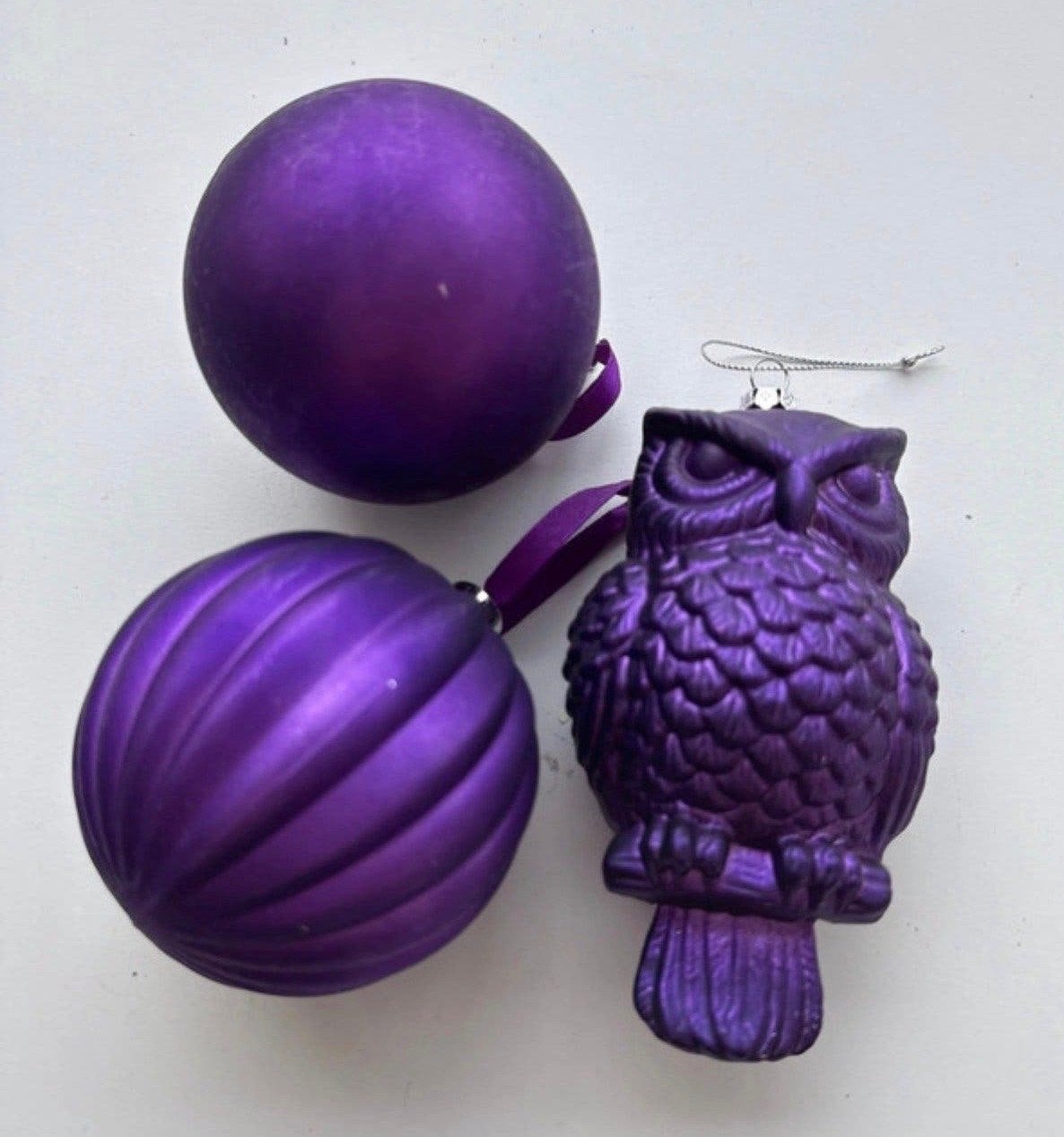 Kerstballen paars, Ophalen of Verzenden