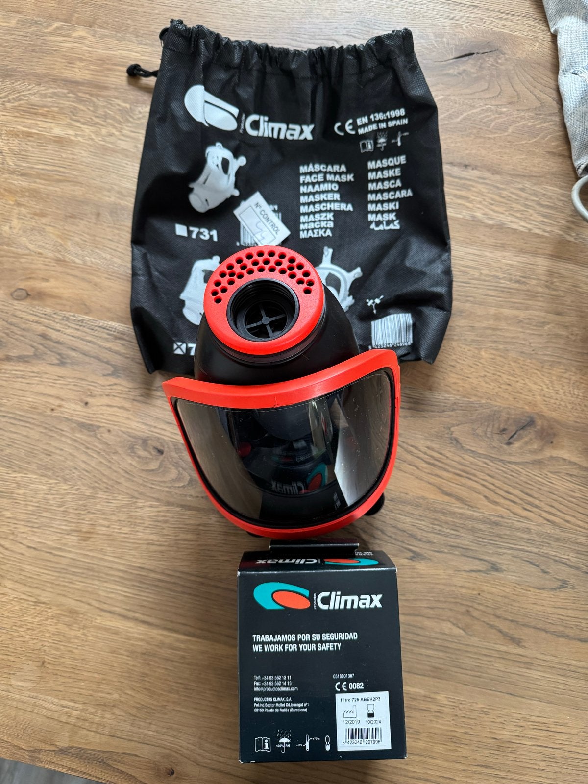 Nieuw Climax Volgelaatsmasker met filter 725 ABEK2P3, Ophalen of Verzenden, Nieuw, Volgelaatsmaskers