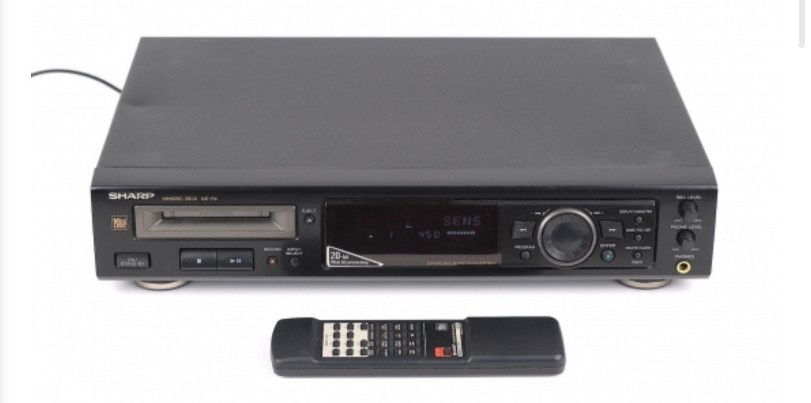 Sharp MD-R2 MiniDisc Recorder + Afstandsbediening, Audio, Tv en Foto, Walkmans, Discmans en Minidiscspelers, Ophalen of Verzenden