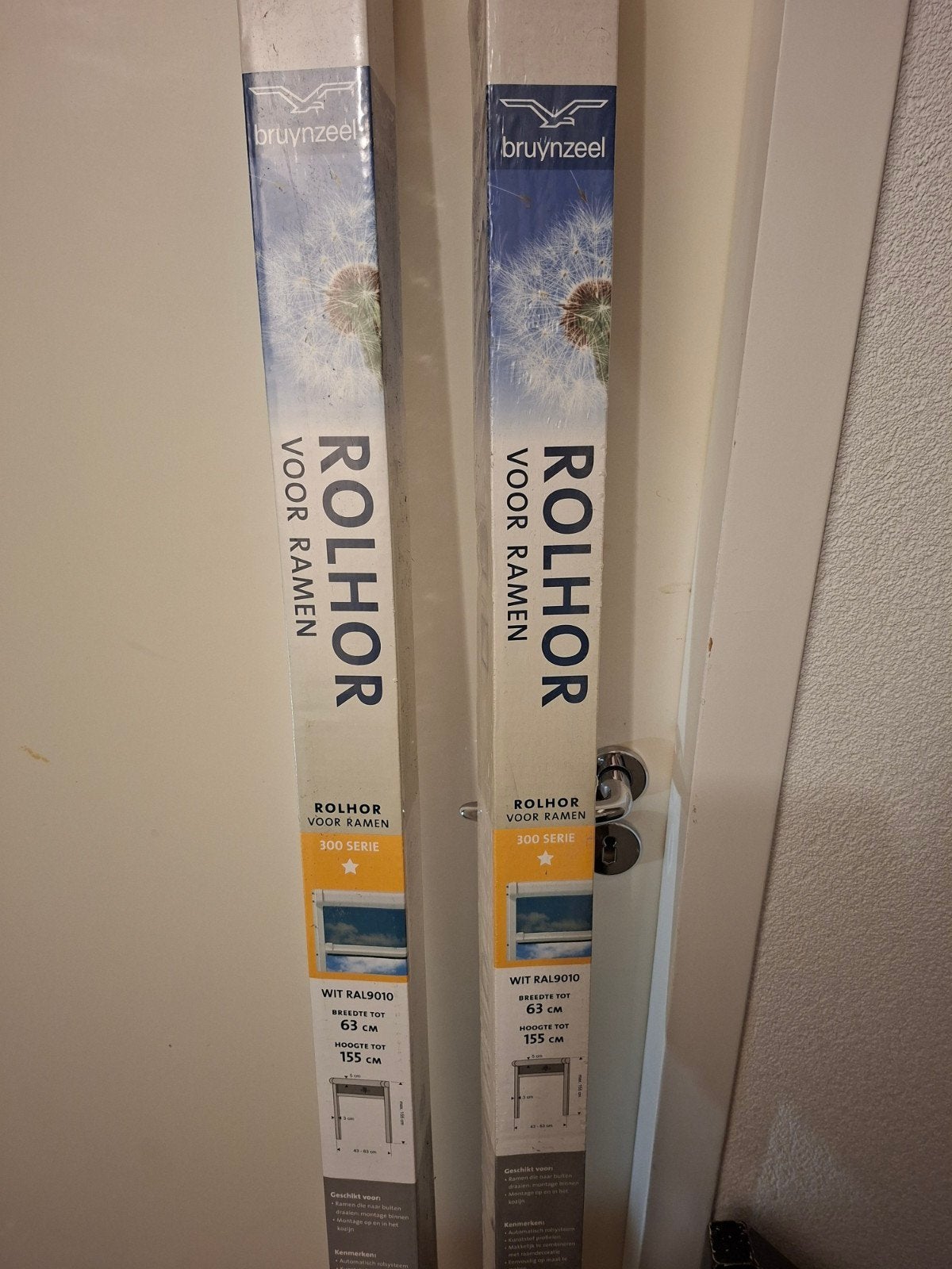 Bruynzeel Rolhorren voor Ramen - Wit RAL9010 (2 stuks), Ophalen, Gevelraam of Ruit, Minder dan 80 cm, 120 tot 160 cm