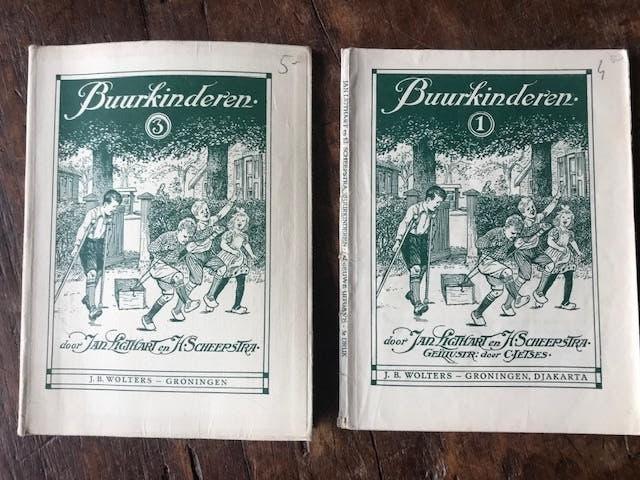 Leesboekjes Buurkinderen 1953 + 1963, Boeken, Gelezen, Fictie algemeen, Jan Ligthart en H. Scheepstra, Ophalen of Verzenden