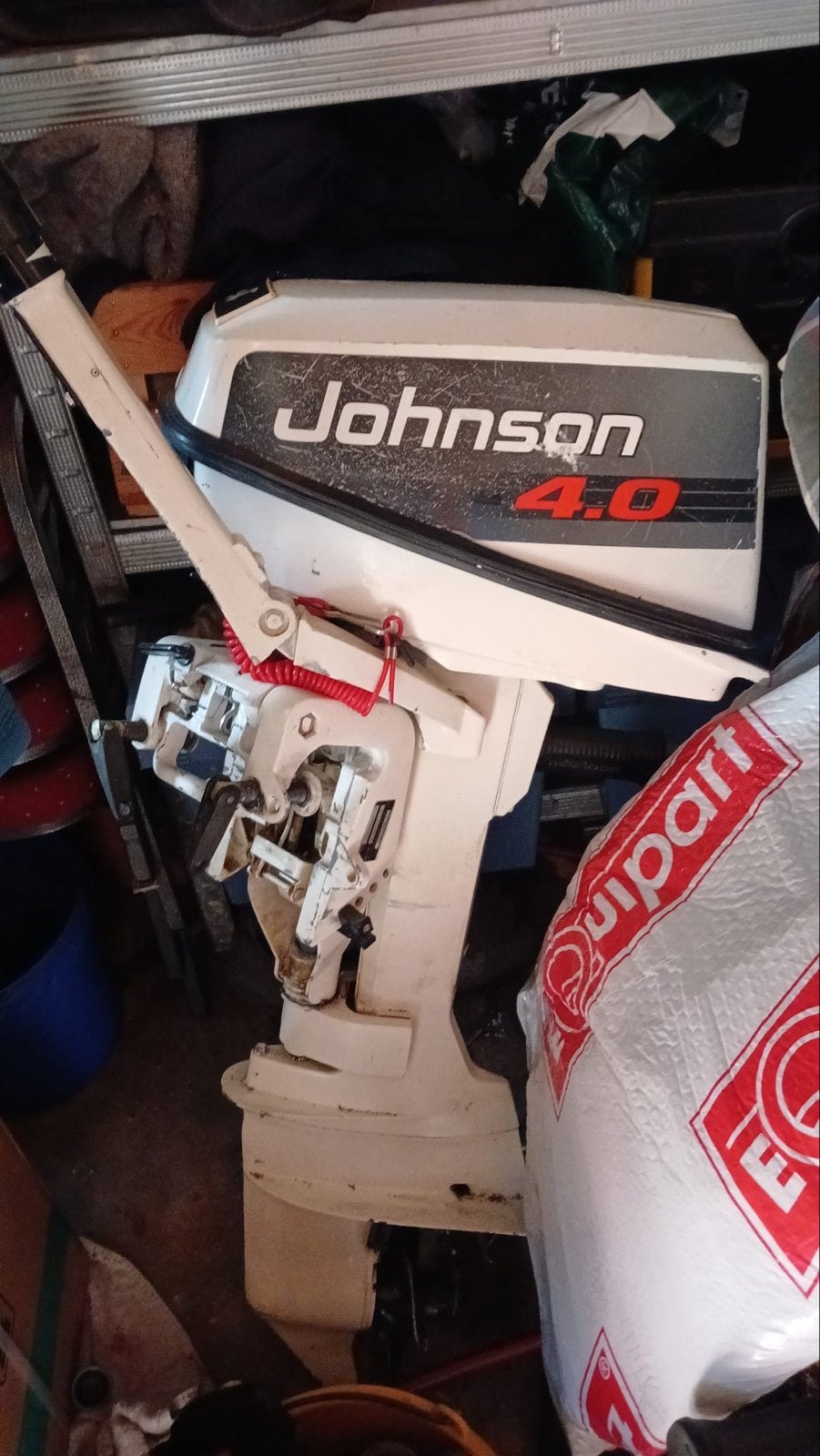 Johnson 4.0 Deluxe Buitenboordmotor 2 takt, Watersport en Boten, Ophalen, Gebruikt