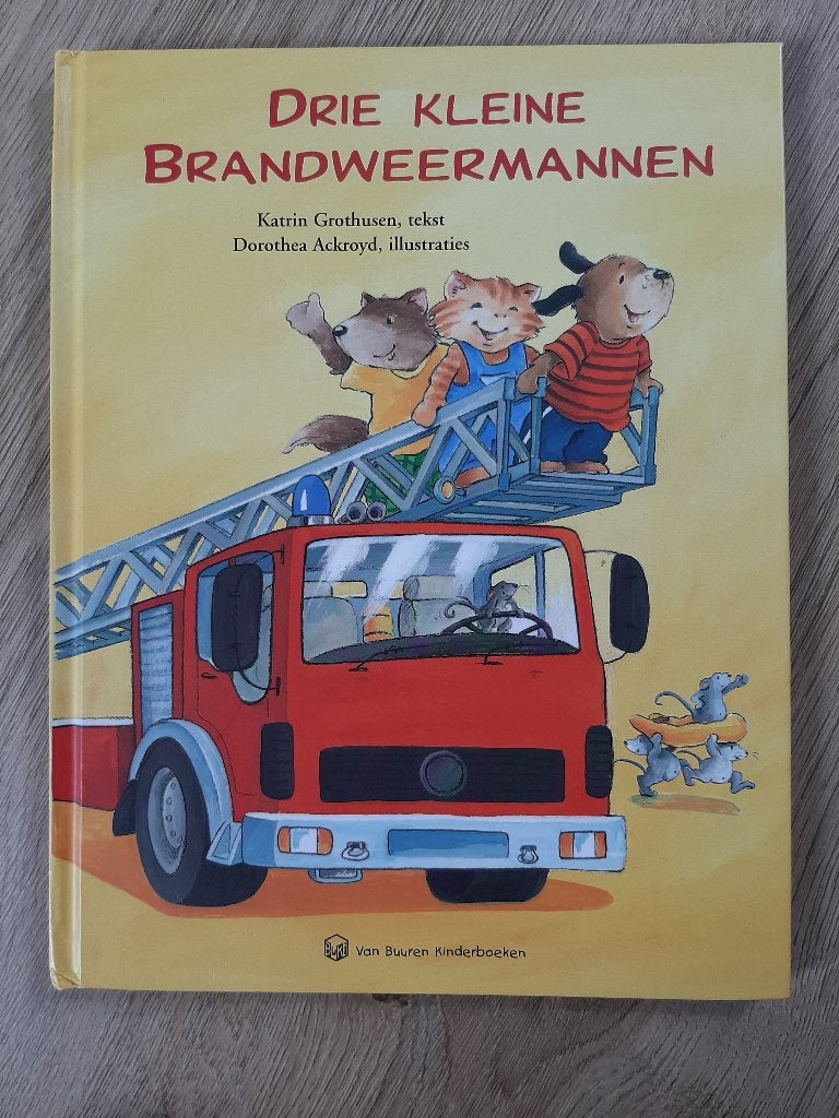 Drie kleine brandweermannen, Fictie algemeen, Jongen of Meisje, Ophalen of Verzenden, Zo goed als nieuw