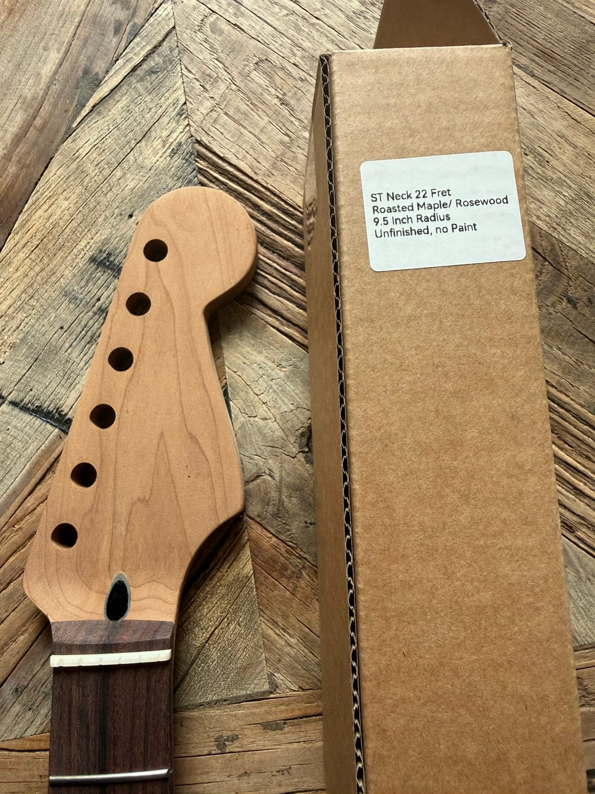Strat hals Roasted rosewood toets unfin 22 fr”ANGLunfin22rw, Muziek en Instrumenten, Instrumenten | Onderdelen, Verzenden, Geen