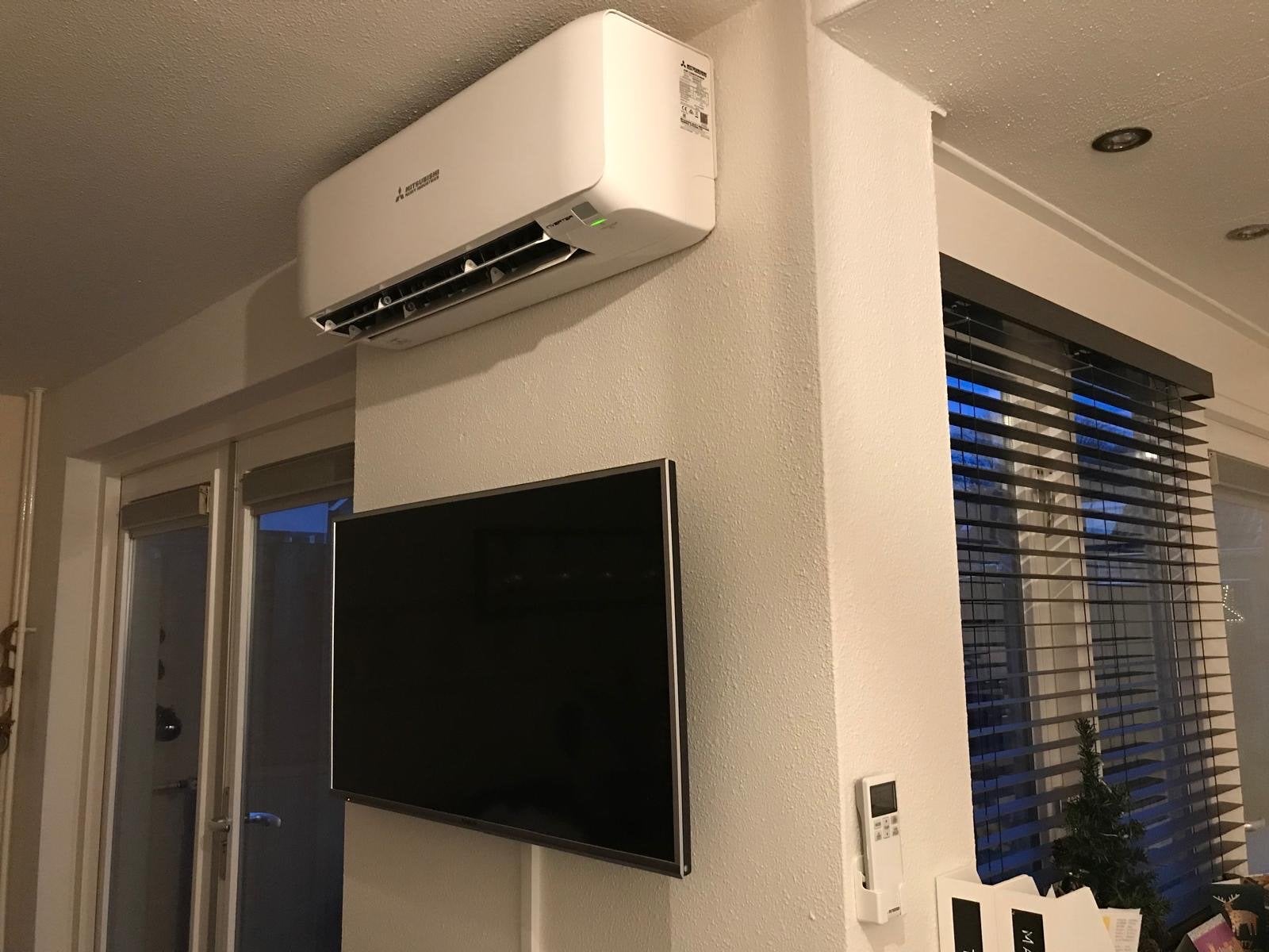 Mitsubishi Heavy Industries SRK50ZS-S Airco 5.0 kW compleet, Ophalen, Koelen en Ontvochtigen, Timer, 3 snelheden of meer