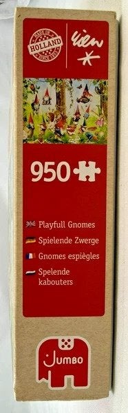 Jumbo Rien Poortvliet puzzel 950 stukjes spelende kabouters, Hobby en Vrije tijd, Verzenden, 500 t/m 1500 stukjes, Zo goed als nieuw