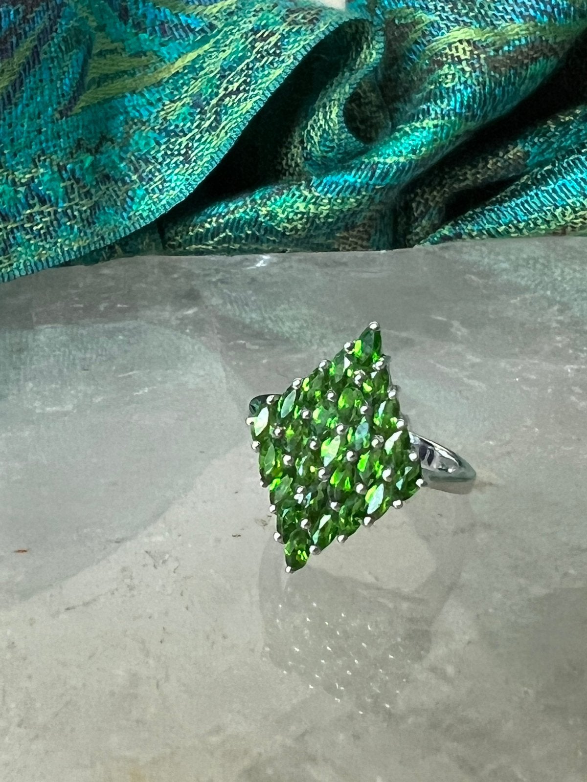 Diopsiet chroomdiopsiet beschermt liefde intuïtie magie, Sieraden, Tassen en Uiterlijk, Ringen, Magnolia11, Nieuw, Ophalen of Verzenden