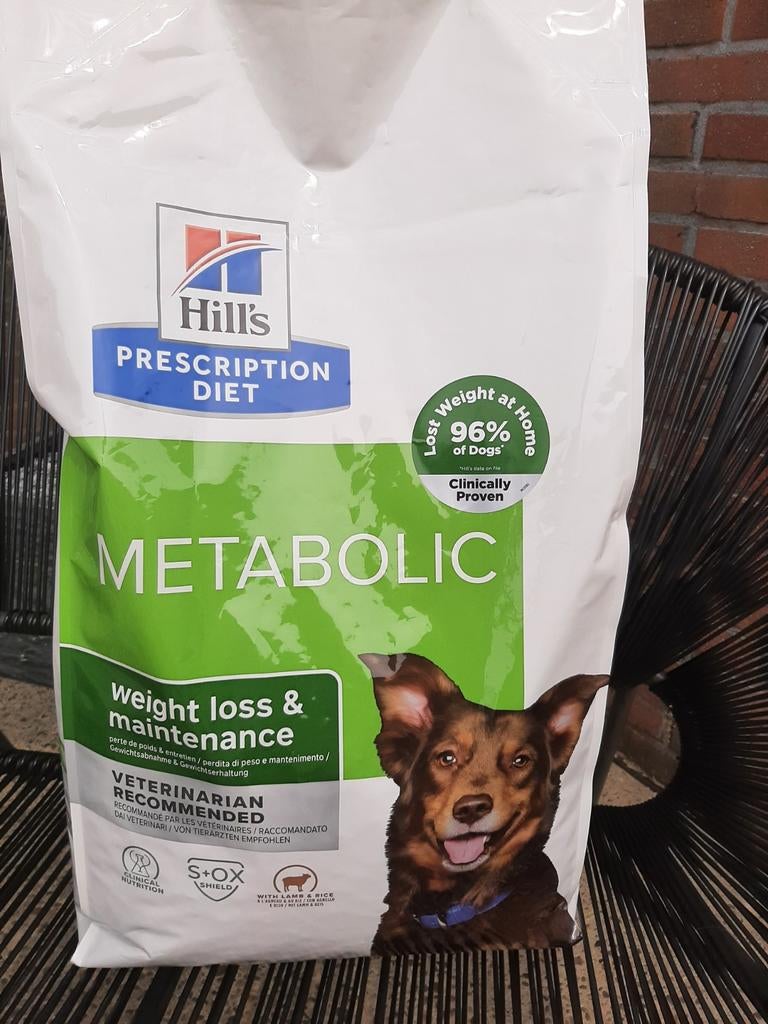 Te koop 8,5 kg Hills Prescription Diet (Metabolic Diet  Lam), Dieren en Toebehoren, Dierenvoeding, Ophalen, Hond