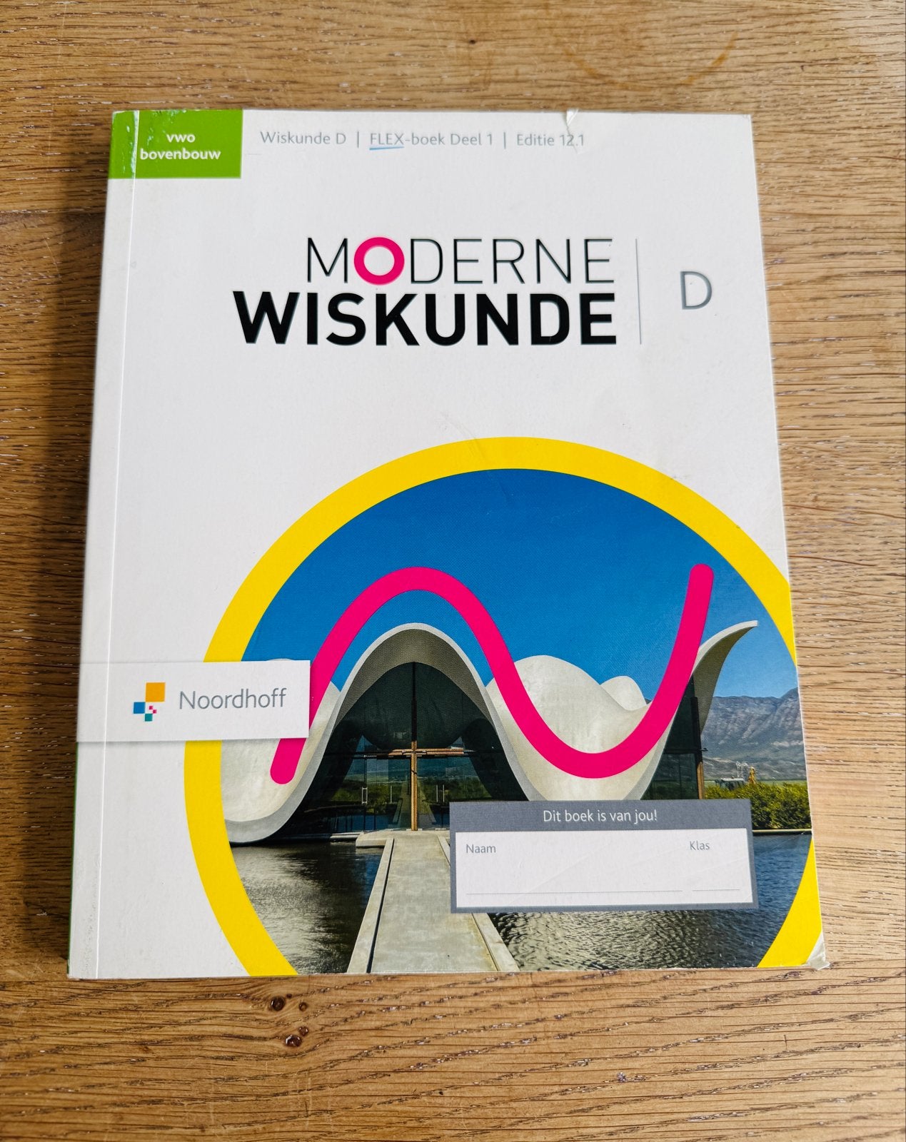 Moderne Wiskunde D VWO Bovenbouw Flex-boek Deel 1 Ed. 12.1, Ophalen of Verzenden, Gelezen, VWO