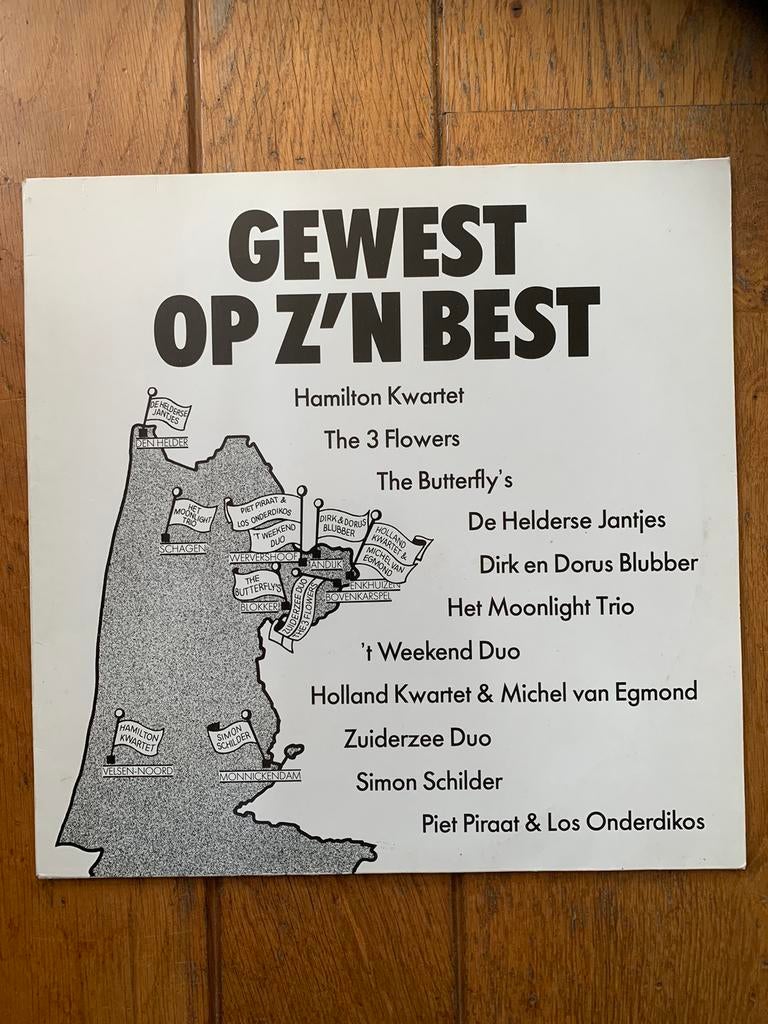 Piraten Schlager vinyl LP Gewest op z’n Best Nederpop, Ophalen of Verzenden, Gebruikt, 12 inch, Levenslied of Smartlap