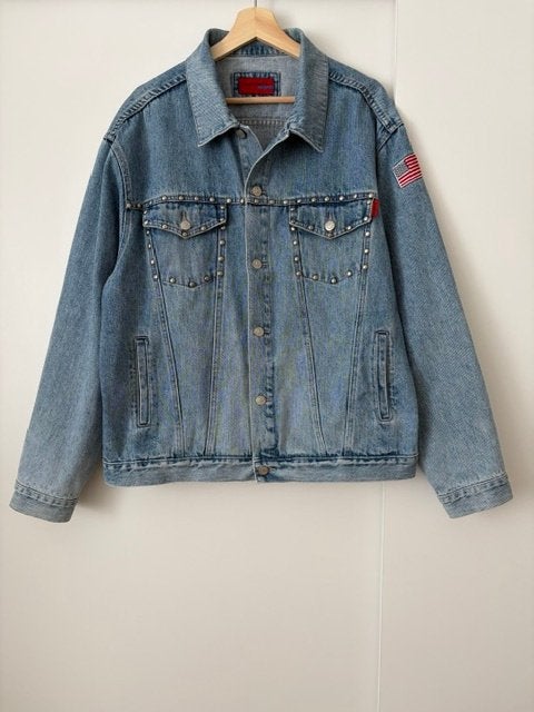 Reject katoenen spijkerjas maat XL, Kleding | Heren, Jassen | Zomer, Reject, Maat 56/58 (XL), Gedragen, Verzenden