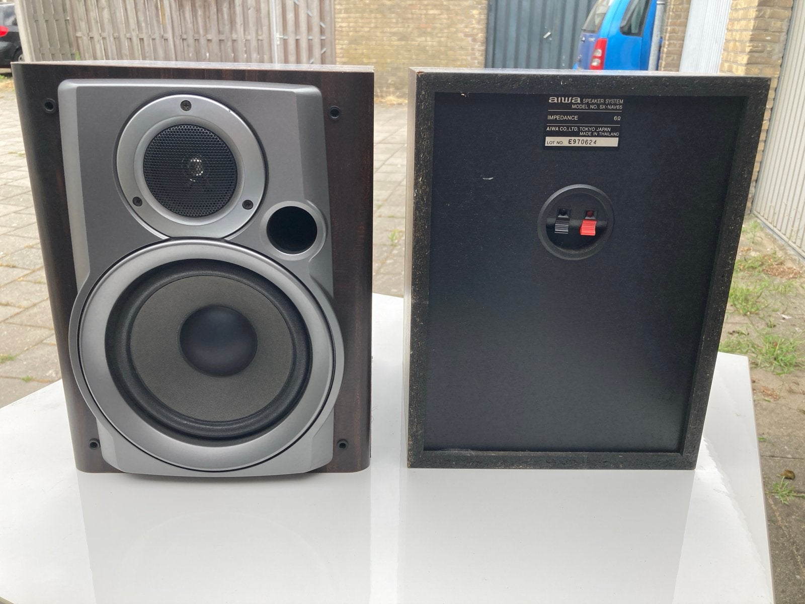 Aiwa SX-NAV65 Boekenplank Luidsprekers - 6 Ohm, Overige merken, Gebruikt, Ophalen of Verzenden, Minder dan 60 watt
