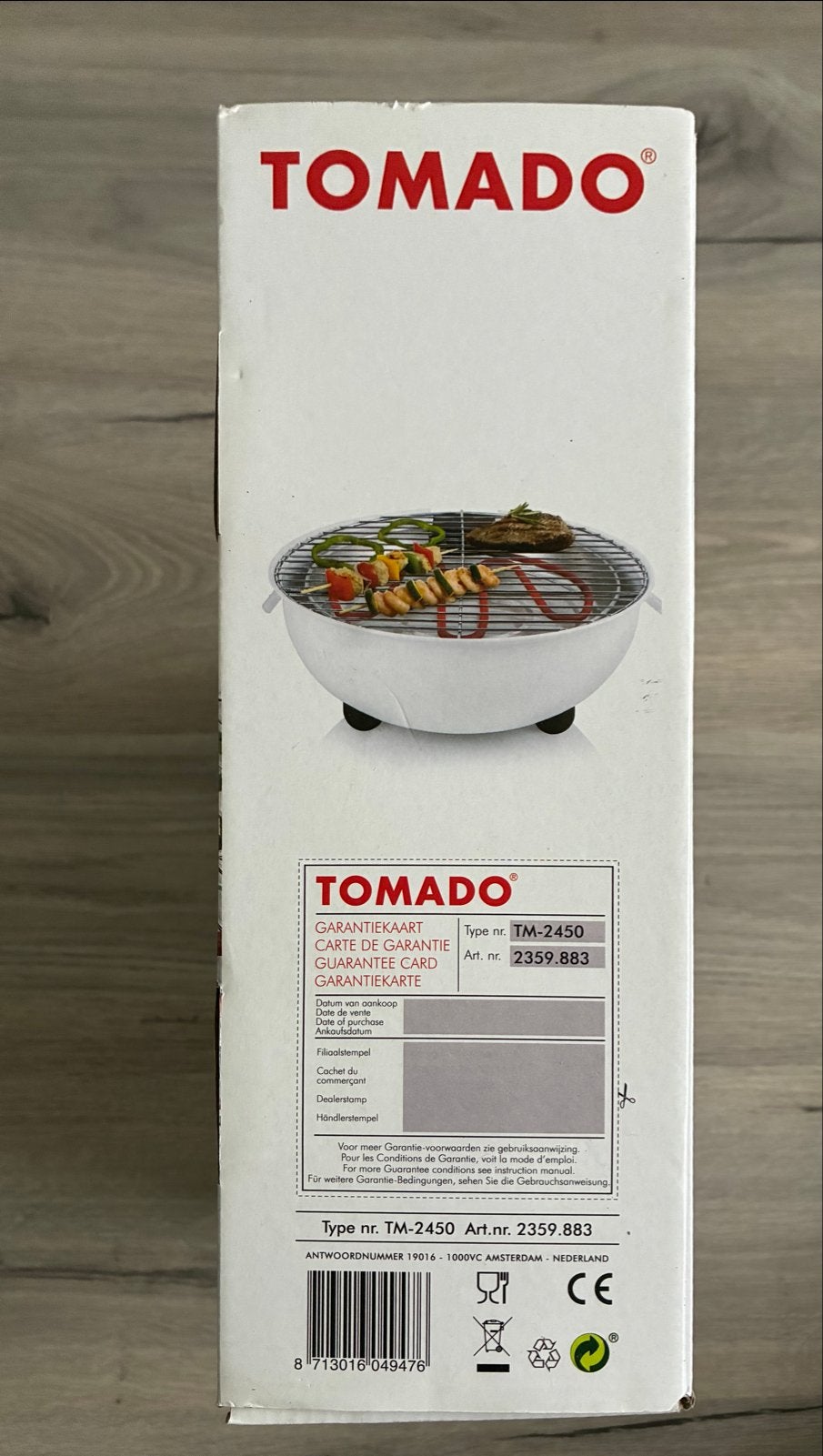 Foto 4 van Nieuwe Tomado elektrische barbecue TM-2450