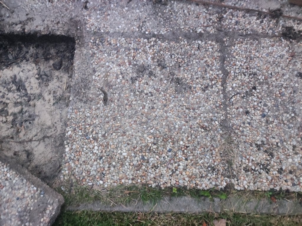 50x50 cm grindtegels (12 m2) - incl betonnen bandjes, Tuin en Terras, Ophalen, Gebruikt, 10 m² of meer, Beton