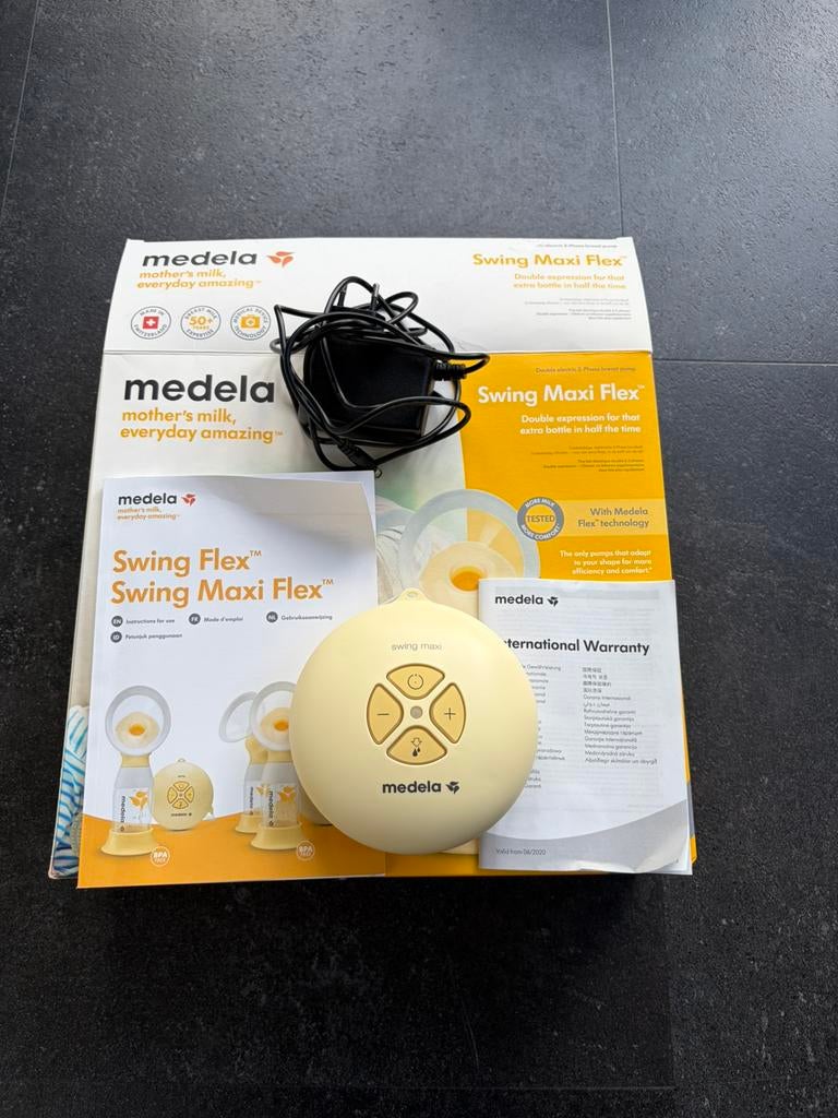 Medela swing maxi flex - motor, Ophalen of Verzenden, Zo goed als nieuw, Borstkolf