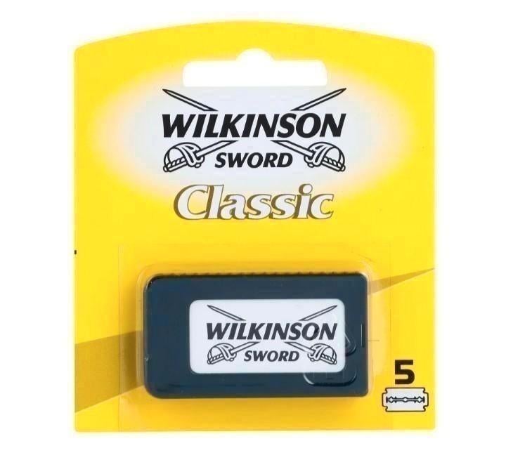 Wilkinson classic scheermesjes 5st. (3 voor €5,-), Ophalen of Verzenden, Nieuw, Gehele gezicht, Verzorging