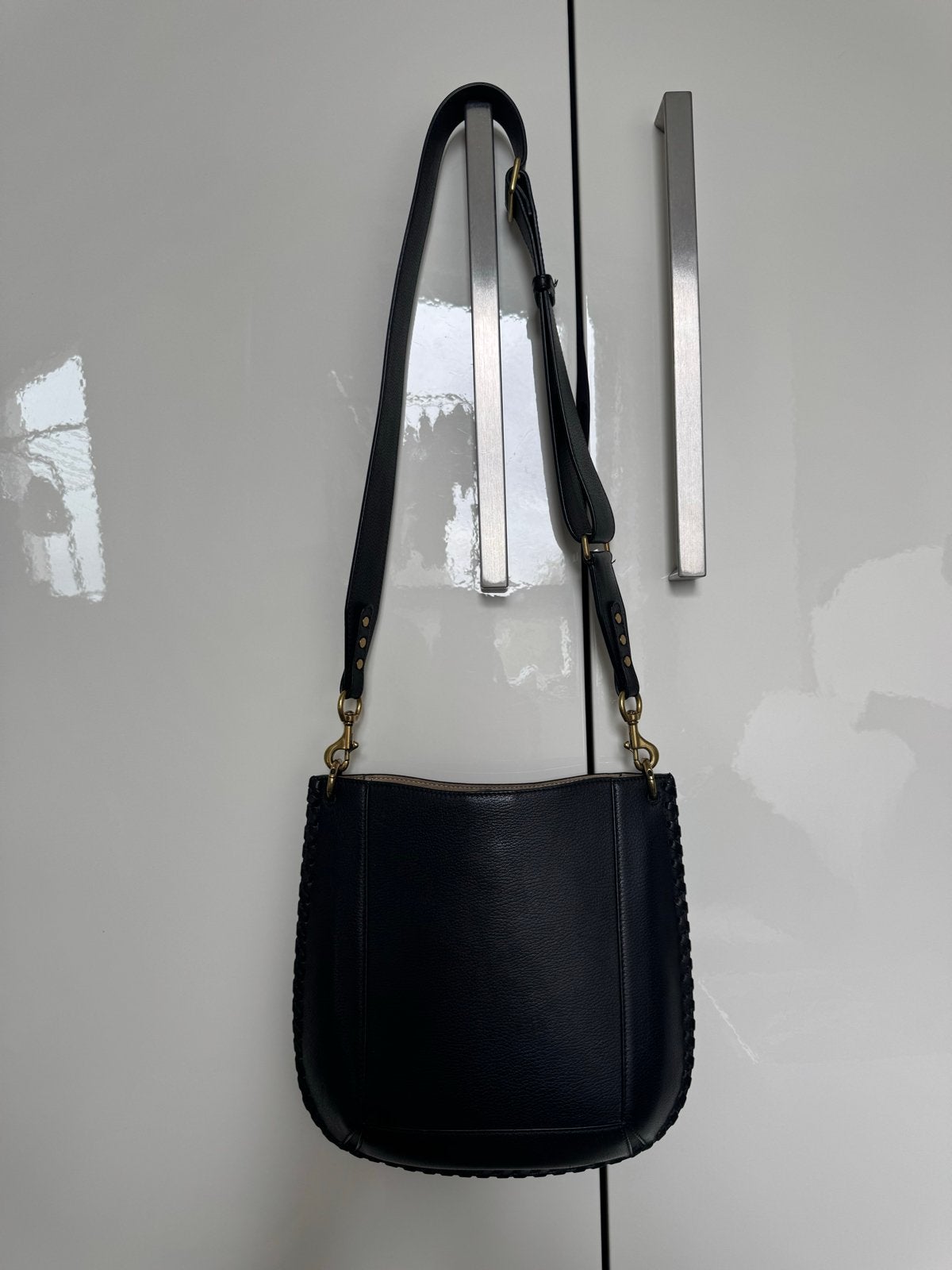 Isabel Marant Oskan tas - Zwart leer, Sieraden, Tassen en Uiterlijk, Ophalen of Verzenden, Gebruikt, Zwart, Schoudertasje