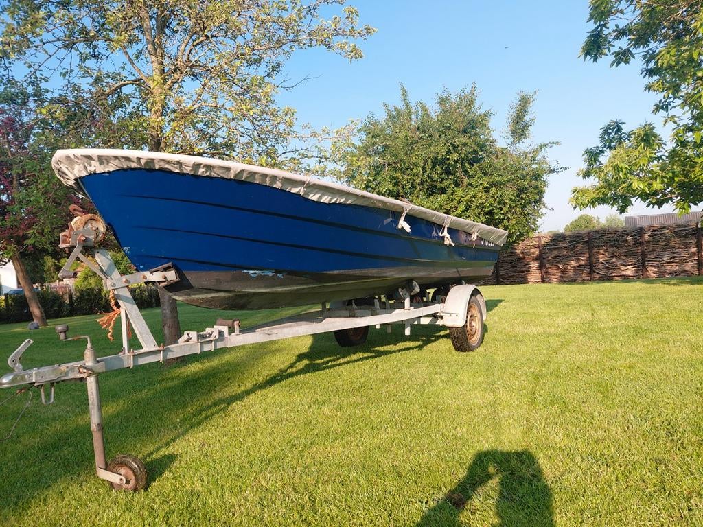 Boot Shetland.motor Yamaha 25pk. Kanteltrailer, Ophalen, 10 tot 30 pk, Buitenboordmotor, Polyester