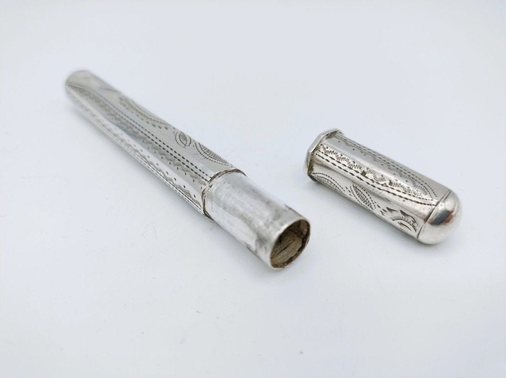 Zilveren naaldenkoker, H. Capoen, Schoonhoven, ca. 1880, Antiek en Kunst, Verzenden, Zilver