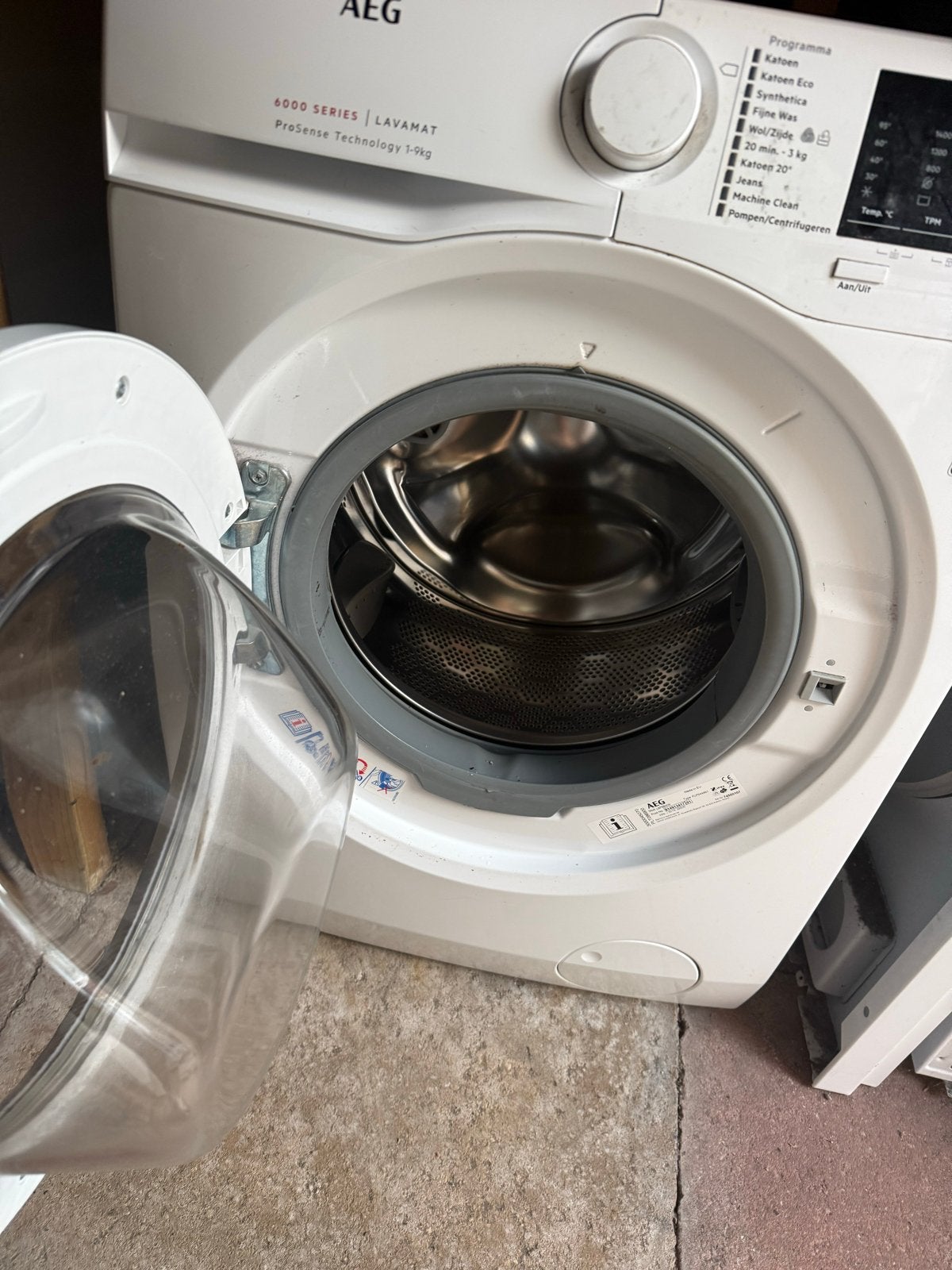AEG 6000 SERIES LAVAMAT ProSense Technology 1-9kg, Witgoed en Apparatuur, Ophalen, 1200 tot 1600 toeren, Gebruikt, 8 tot 10 kg