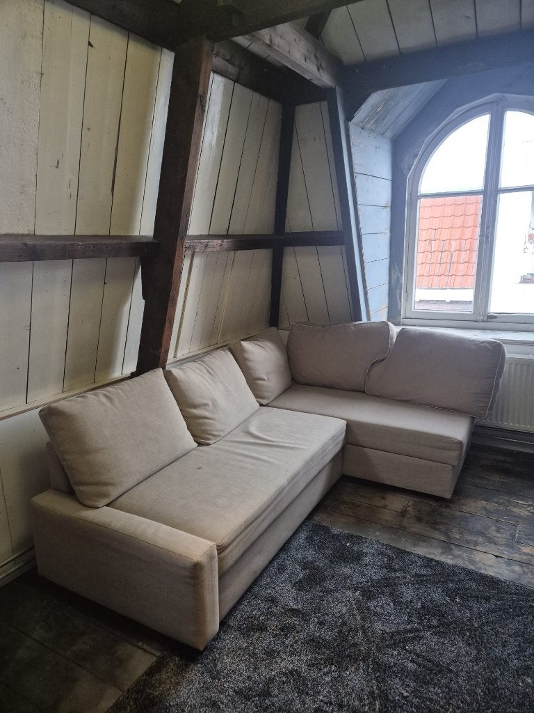 Bank Slaapbank, Huis en Inrichting, Banken | Bankstellen, Ophalen, Gebruikt, 100 tot 125 cm, Hoekbank