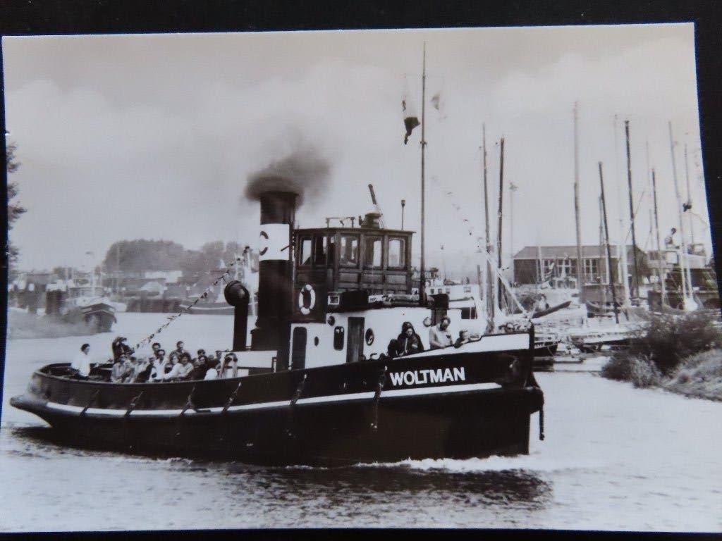ansichtkaart sleepboot "Woltman", Ophalen of Verzenden, Motorboot, Kaart, Foto of Prent