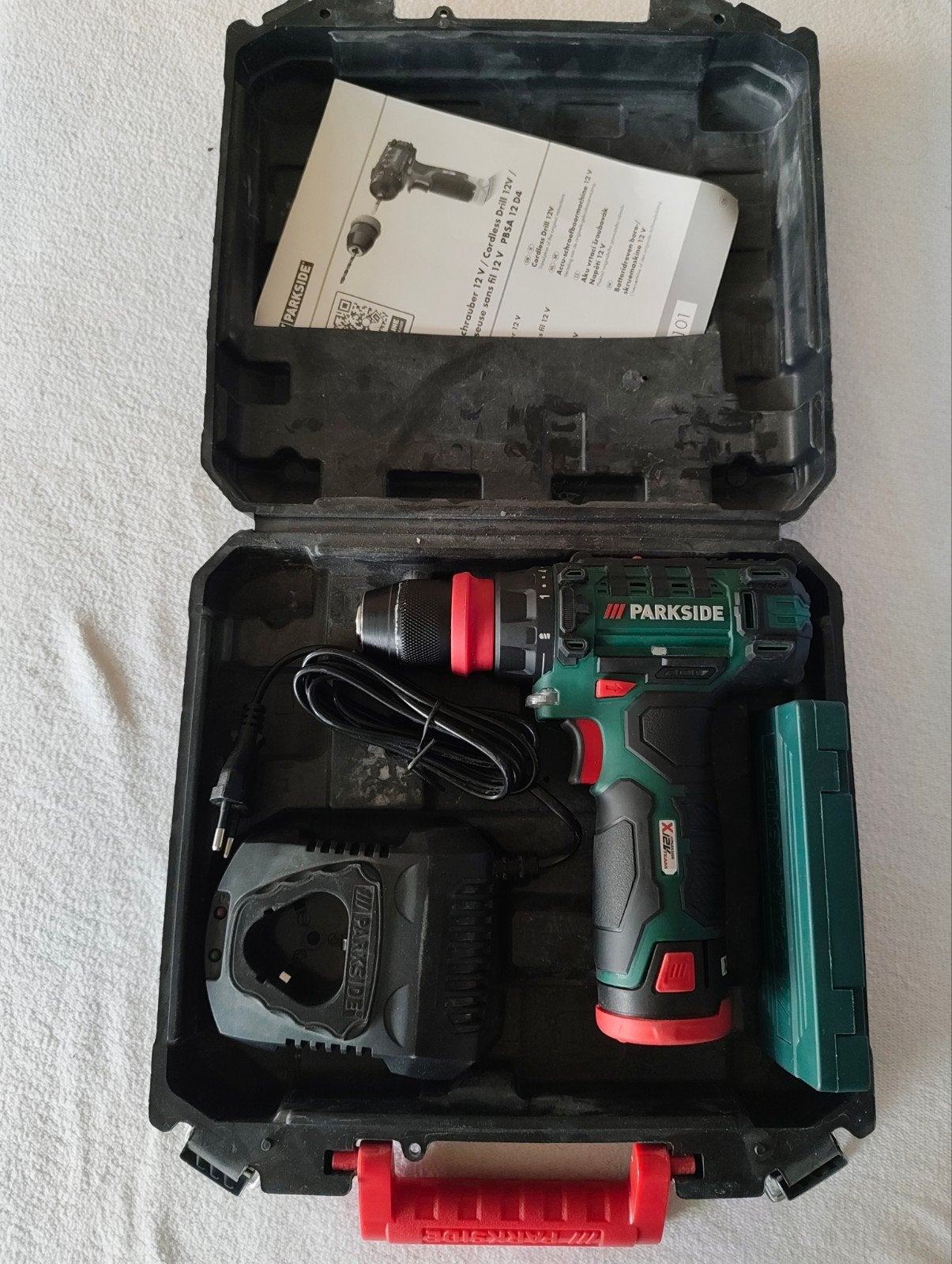 Parkside boormachine 12V, Doe-het-zelf en Verbouw, Ophalen of Verzenden, Boormachine