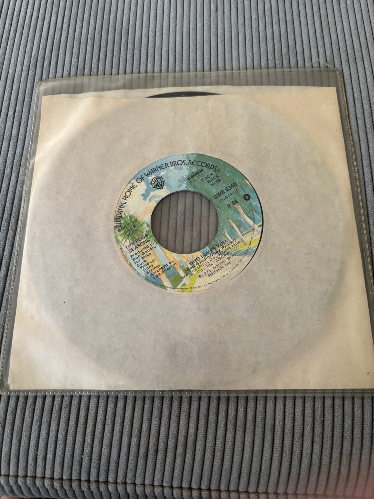 Single : The Four Seasons - December 1963 ( Oh Wath A Night, Ophalen of Verzenden, Gebruikt, Pop