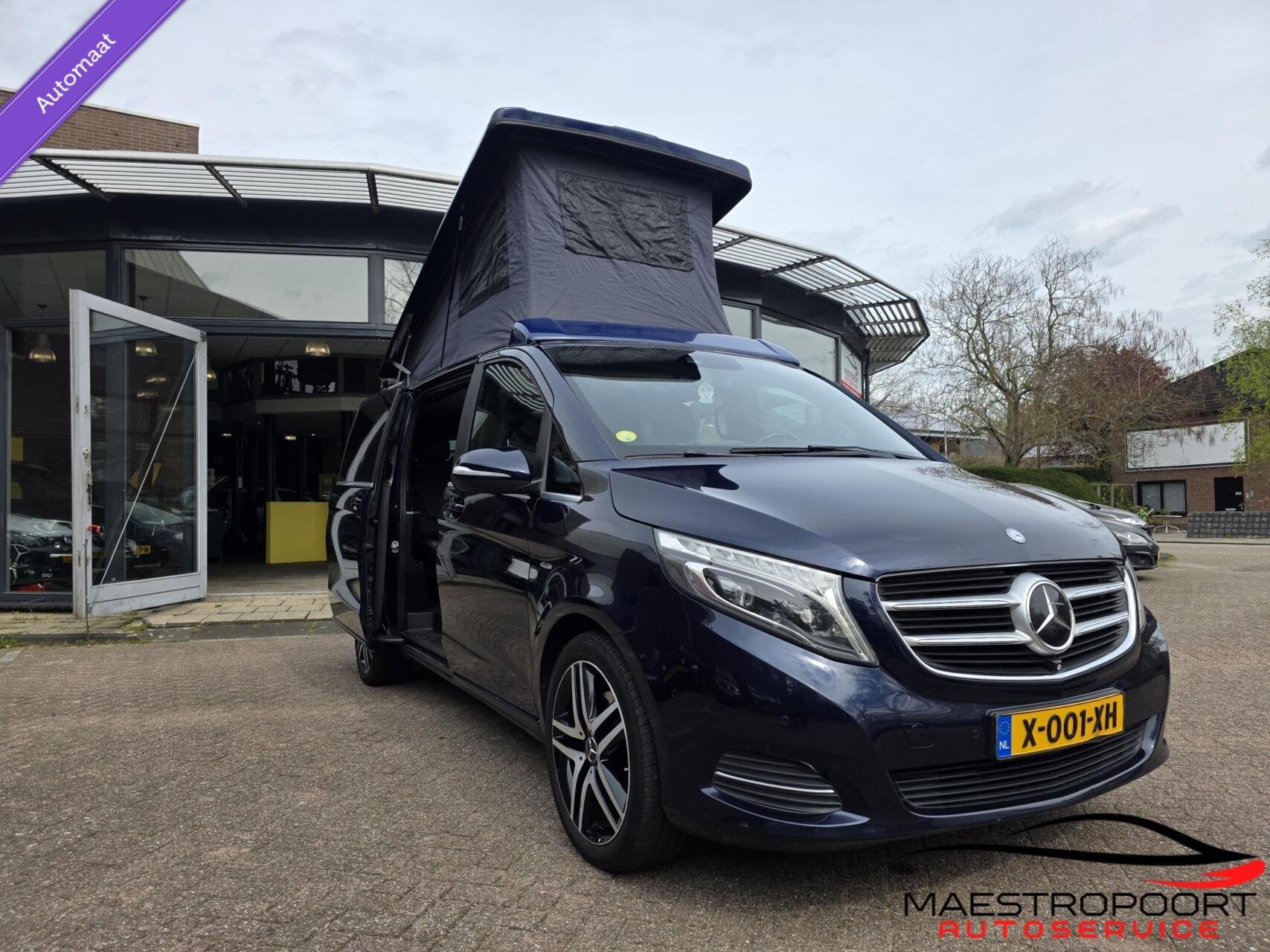 Mercedes v klasse 250 camper slaaphefdak !, Auto's, Gebruikt, Overige carrosserieën, Overige brandstoffen, Bedrijf