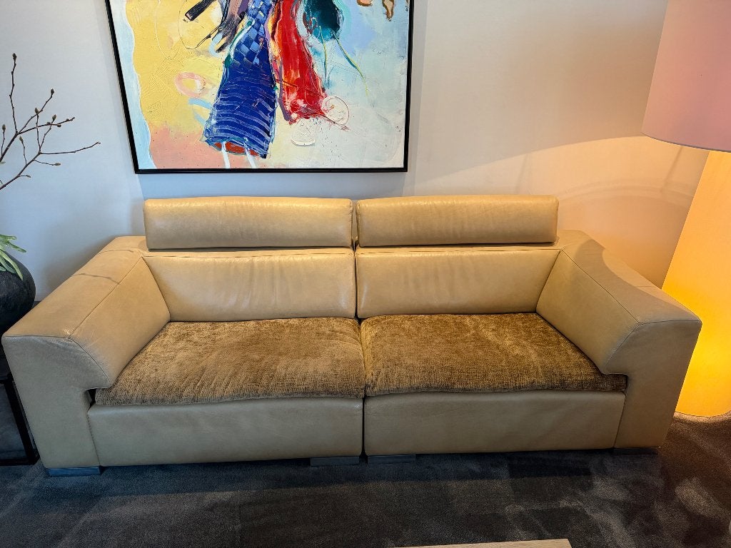 Foto 3 van Leolux Howlazy designbank – leer & stof – opnieuw bekleed