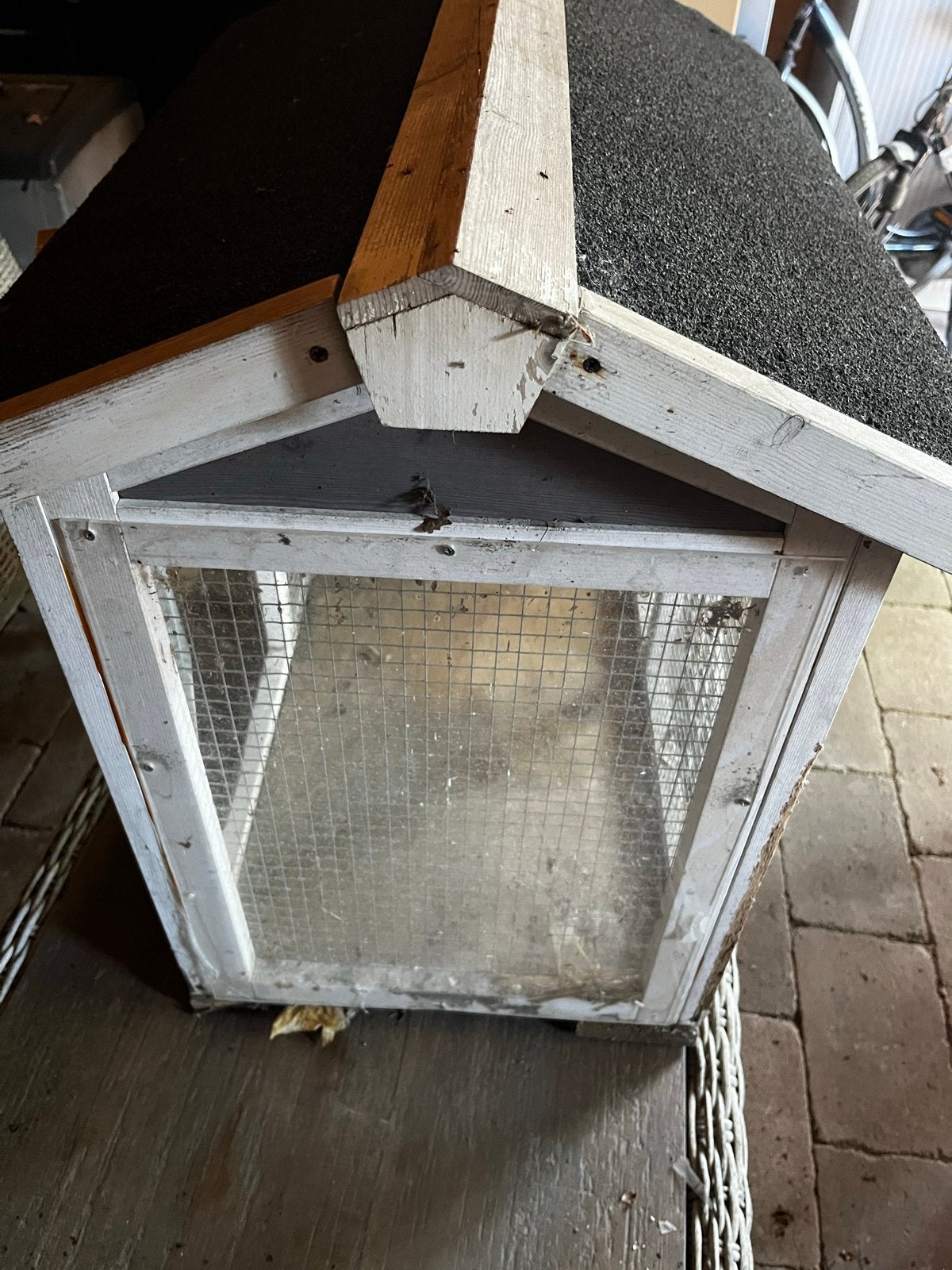 Gratis dierenverblijf / kooi., Ophalen, Gebruikt, Hout, Vogelkooi